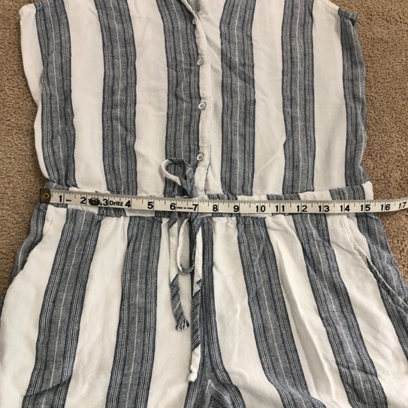 Bella Dahl Striped Sleeveless Romper Size Medium - Picture 13 of 16